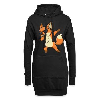 Fox-Sonnenbrille - Hoodie-Kleid - Schwarz - Vorne
