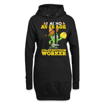 Cinco De Mayo Bauarbeiter - Hoodie-Kleid - Schwarz - Vorne