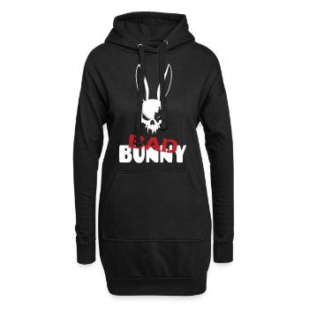 Bad Bunny - Hoodie-Kleid - Schwarz - Vorne