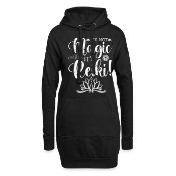 Spirituelle Heilungspraktiken Lotus Reiki - Hoodie-Kleid - Schwarz - Vorne