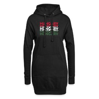 Stolzer Ungar Ungarn Flagge Ungarische Wurzeln - Hoodie-Kleid - Schwarz - Vorne