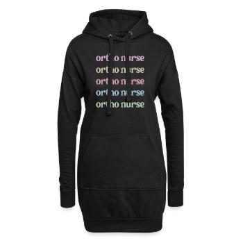 Orthopädische Krankenschwester Orthopädie Pfleger - Hoodie-Kleid - Schwarz - Vorne