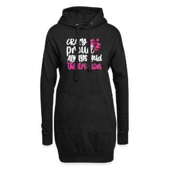 Fière maman de théâtre Acteur de théâtre maman - Sweat-shirt à capuche long Femme - noir - Devant