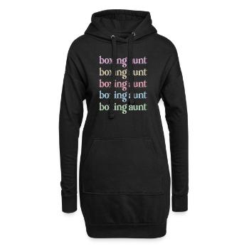 Boxe Tante Coffret Cadeau Tante Par Boxer Fière Tante - Sweat-shirt à capuche long Femme - noir - Devant