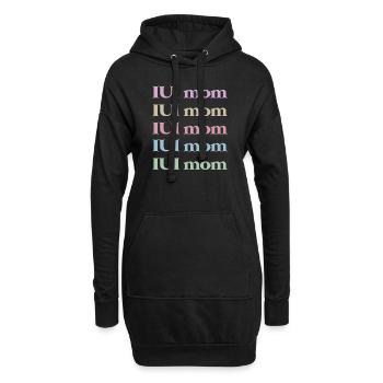 IUI Mama Intrauterine Insemination Schwangerschaft - Hoodie-Kleid - Schwarz - Vorne