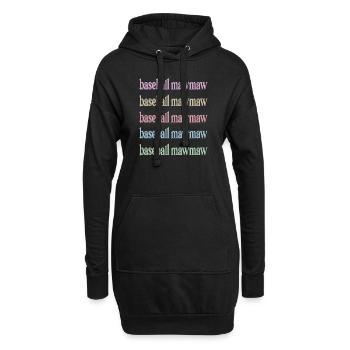 Mawmaw Grand-mère du joueur de baseball Baseball Mawmaw - Sweat-shirt à capuche long Femme - noir - Devant