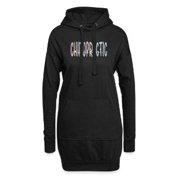 Chiropraktischer Assistent Chiropraktik-Assistent - Hoodie-Kleid - Schwarz - Vorne