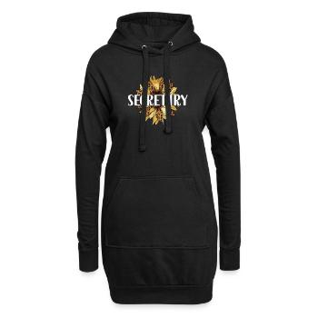 Fier secrétaire Appréciation Employé de bureau - Sweat-shirt à capuche long Femme - noir - Devant