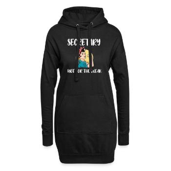 Secrétaire Cadeau Employé de bureau Appréciation - Sweat-shirt à capuche long Femme - noir - Devant