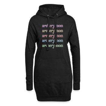 Stolze Bogenschießen-Mama Von Bogenschützen Mutter - Hoodie-Kleid - Schwarz - Vorne