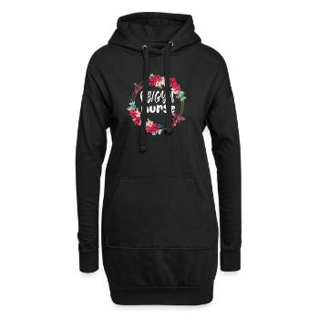 Obstétrique Gynécologie OB GYN Infirmière - Sweat-shirt à capuche long Femme - noir - Devant