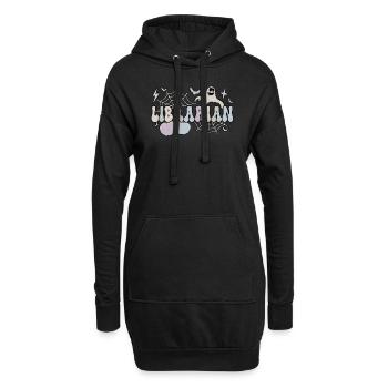 Cadeaux de bibliothécaire scolaire Halloween Pour les employés de bibliothèque - Sweat-shirt à capuche long Femme - noir - Devant