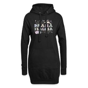 Drama Teacher Halloween Drama Teaching Gifts - Hoodie-Kleid - Schwarz - Vorne