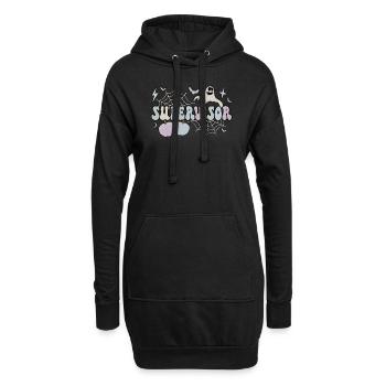 Superviseur Halloween Supervision Gestion Cadeaux - Sweat-shirt à capuche long Femme - noir - Devant