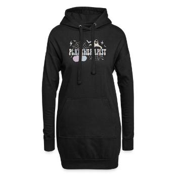 Thérapeute du jeu Halloween Cadeaux de thérapie par le jeu - Sweat-shirt à capuche long Femme - noir - Devant