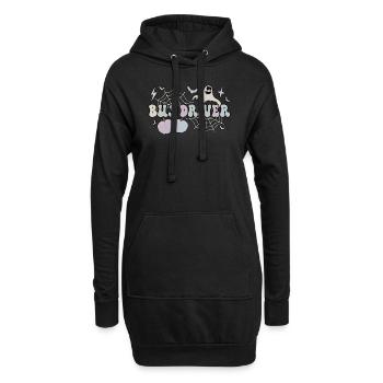 School Bus Driver Halloween School Bus Driving - Hoodie-Kleid - Schwarz - Vorne