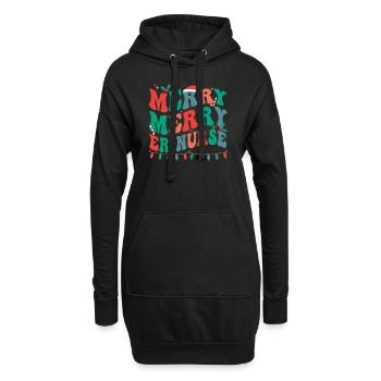 Emergency Room Nurse Christmas ER Nurse Xmas Gifts - Hoodie-Kleid - Schwarz - Vorne