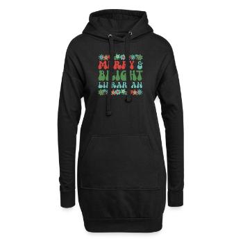 Bibliothécaire scolaire Employé de bibliothèque de Noël Noël - Sweat-shirt à capuche long Femme - noir - Devant
