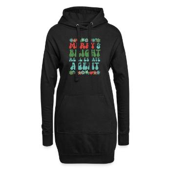 Real Estate Agent Christmas Real Estate Xmas Gifts - Hoodie-Kleid - Schwarz - Vorne