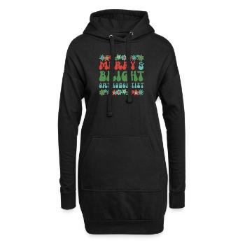 Orthodontiste Noël Orthodontie Cadeaux de Noël - Sweat-shirt à capuche long Femme - noir - Devant