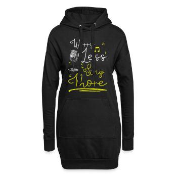 Musiciens de rue, Arts, Divertissement, Comédie musicale - Sweat-shirt à capuche long Femme - noir - Devant