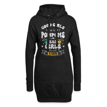 Billiard Billardkugel Hobby - Hoodie-Kleid - Schwarz - Vorne