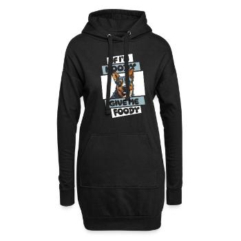 Chien de bovin australien drôle - Sweat-shirt à capuche long Femme - noir - Devant