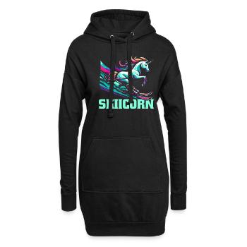 Ski Après-Ski Unicorn Skiicorn - Sweat-shirt à capuche long Femme - noir - Devant