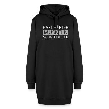 Musculation bodybuilders - Sweat-shirt à capuche long Femme - noir - Devant