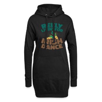 Danse Irlandaise Irischer Tanz - Sweat-shirt à capuche long Femme - noir - Devant