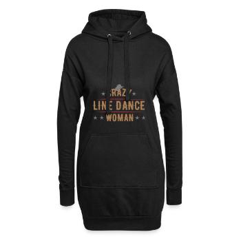 Danse en ligne, danse en ligne, danse en ligne, cadeau - Sweat-shirt à capuche long Femme - noir - Devant
