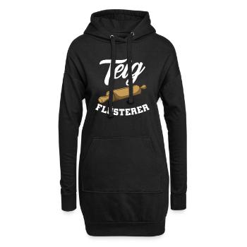 Bäcker Backen Teig Flüsterer Konditor - Hoodie-Kleid - Schwarz - Vorne
