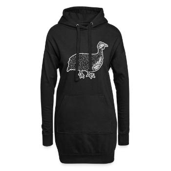 Guinea fowl Guinea fowl Floral Pattern - Hoodie Dress - black - Front