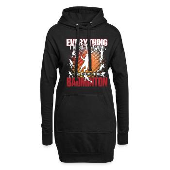 Badminton Is Everything - Hoodie Dress - black - Front