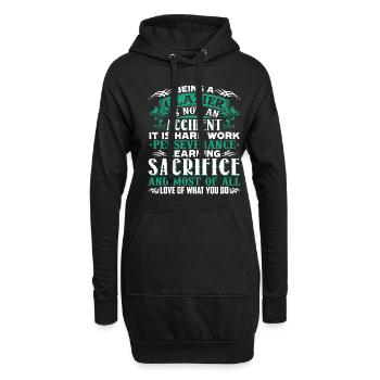 Being A Glazier Is Not An Accident - Hoodie Dress - black - Front