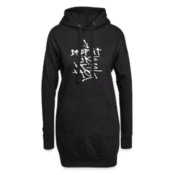 Drop it like it’s hot - Hoodie-Kleid - Schwarz - Vorne