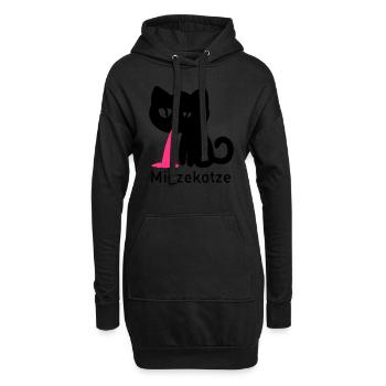 Miezekotze - Hoodie-Kleid - Schwarz - Vorne