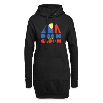 Doom und Düsternis - Hoodie-Kleid - Schwarz - Vorne