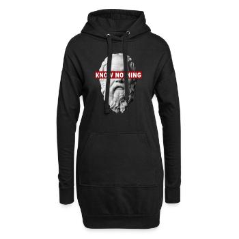 NE SAIS PAS NOS SOCRATES - Sweat-shirt à capuche long Femme - noir - Devant