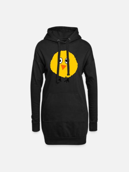 Küken - Hoodie-Kleid - Schwarz