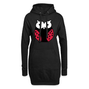 Marienkaefer Gross - Hoodie-Kleid - Schwarz - Vorne