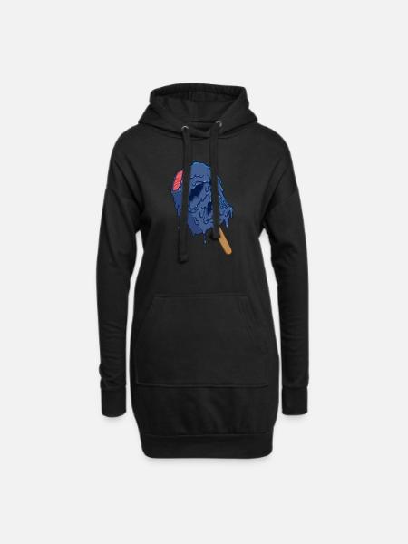 Geschmolzener Vader - Hoodie-Kleid - Schwarz