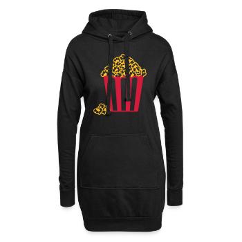 Popcorn - Hoodie-Kleid - Schwarz - Vorne