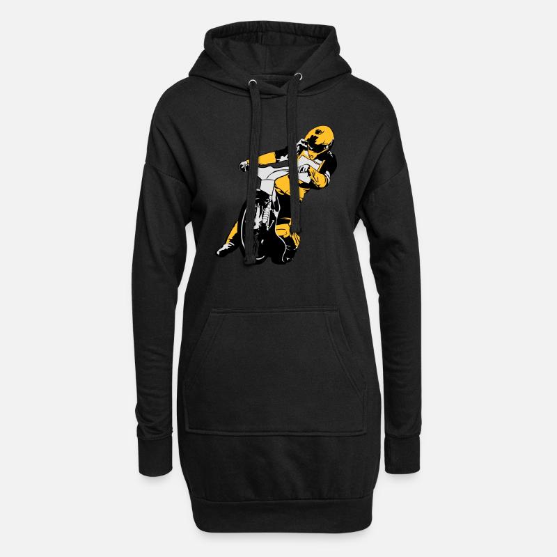 Speedway Racing - Hoodie-Kleid - Schwarz