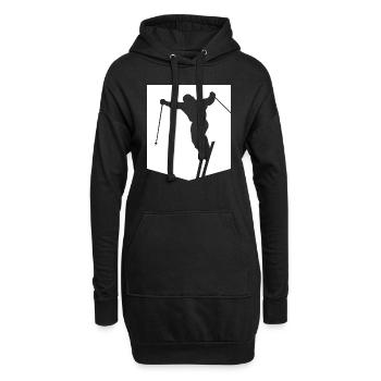 Ski minimal - Sweat-shirt à capuche long Femme - noir - Devant
