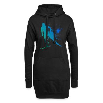Ski de fond Classique Ski de fond Hommes Ski de fond Skatin - Sweat-shirt à capuche long Femme - noir - Devant