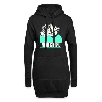 MOIN GIORNO - MoinJour 25 - Sweat-shirt à capuche long Femme - noir - Devant