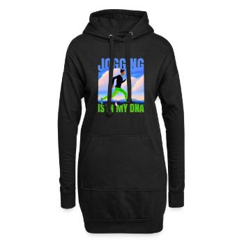 LE JOGGING EST DANS MON ADN - Sweat-shirt à capuche long Femme - noir - Devant