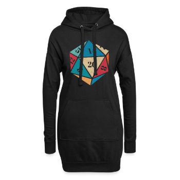 RPG RPG jeux de rôle sur table jeu de rôle de joueur - Sweat-shirt à capuche long Femme - noir - Devant