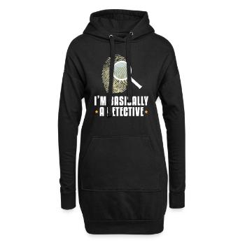 I'm Basically a Detective - Hoodie-Kleid - Schwarz - Vorne